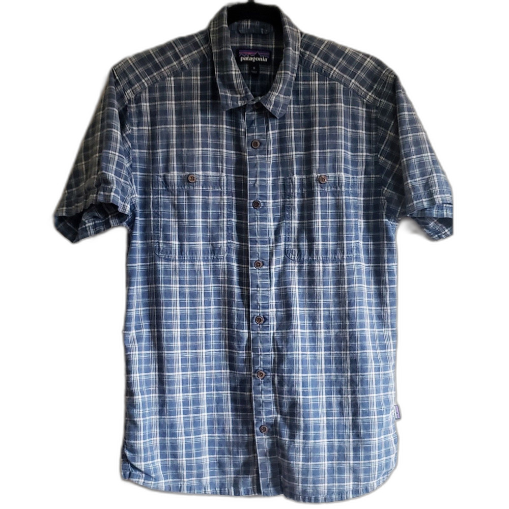 Patagonia Shirt Hemp Organic Cotton Men's Sz M Natural Fiber Polo Casual Outdoor